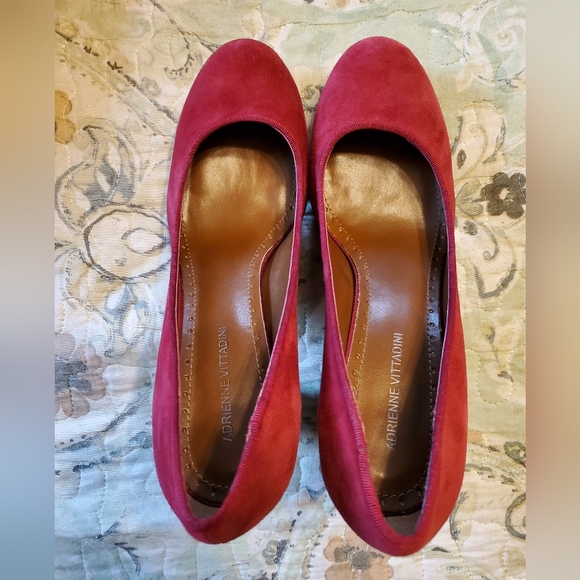 Adrienne Vittadini Marve Kidsuede Platform Pumps size 8 - Picture 8 of 11